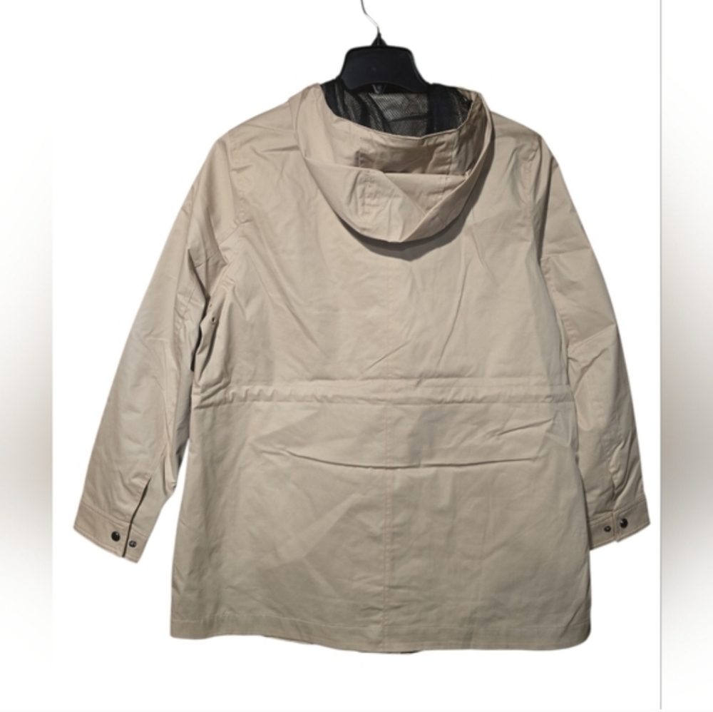 Hunter Rain Jacket Water Resistant Cotton Smock Tan Size XL NEW - Picture 2 of 5
